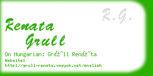 renata grull business card